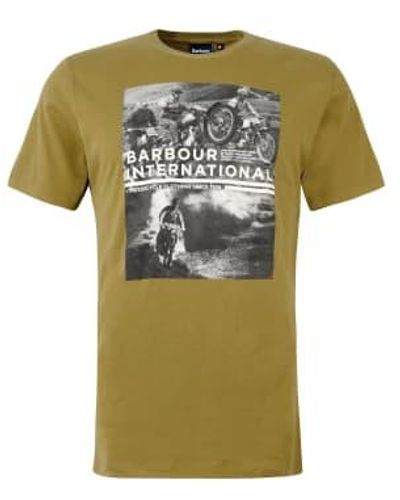 Barbour Race T Shirt Archive Olive - Verde