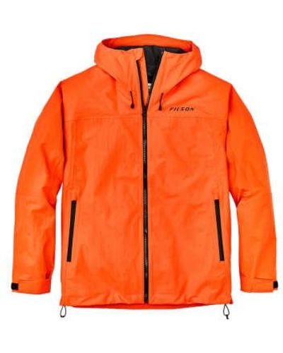 Filson Blaze New Swiftwater 2.0 Rain Jacket Small - Orange