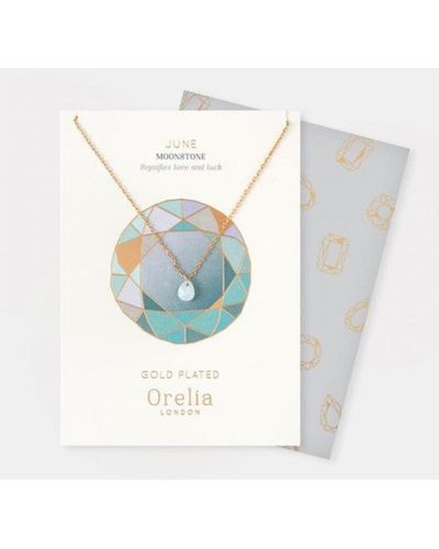 Mint Tea Boutique Orelia Birthstone Necklace - Blu