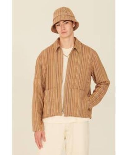 YMC Bay City Bomber Jacket Multi L - Natural