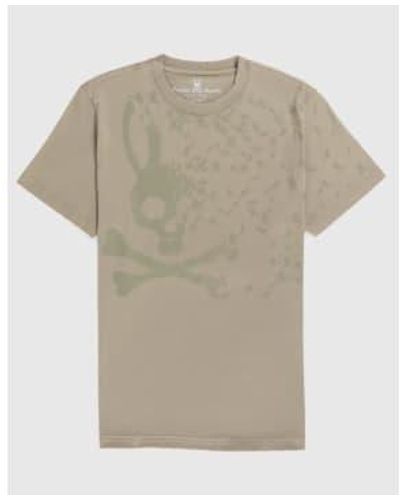 Psycho Bunny Wet Mullen Graphic T Shirt - Natural
