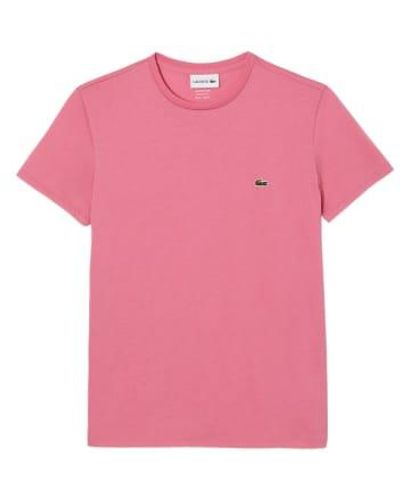 Lacoste Pima Cotton T Shirt Th6709 Reseda - Rosa