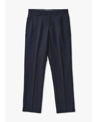 Skopes S Madrid Superfine Twill Suit Trousers - Blue