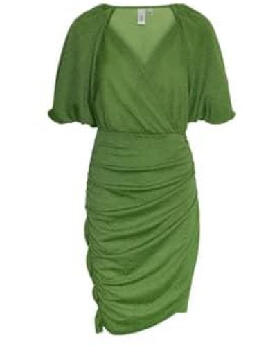 Y.A.S | Tikka 2/4 Glitter Dress Meadow S - Green