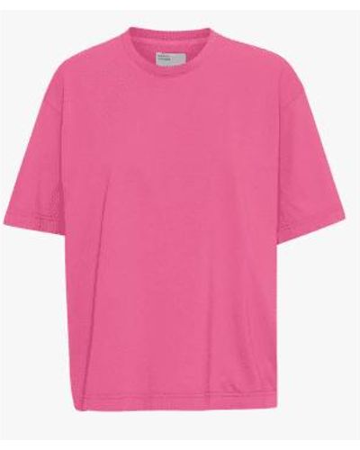 COLORFUL STANDARD Cs2056 en übergroße bio-t-shirt bubblegum - Pink