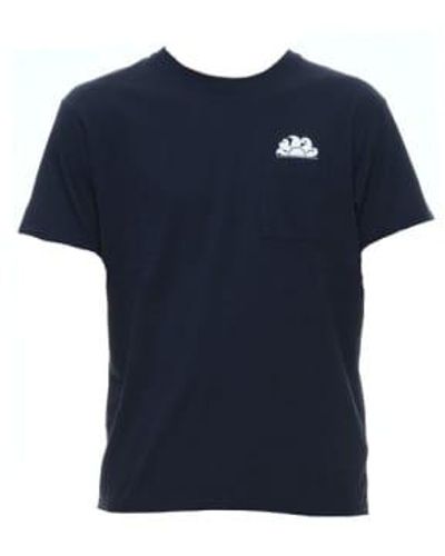 Sundek Camiseta el hombre m609tej7800 army - Azul