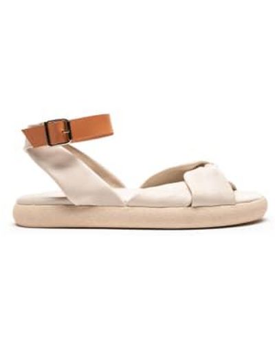 Tracey Neuls Wrap Off Or Leather Sandals - Neutro
