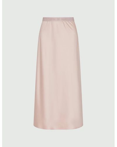 Marella Ellisse Midi Skirt Col: Nudo Pink, Size: 14