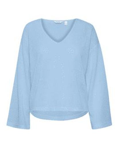 B.Young Sif V Neck Pullover Vista Xs - Blue