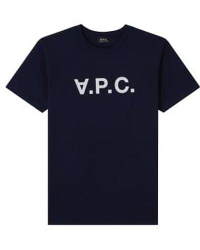 A.P.C. Dunkelmarineblaues vpc-t-shirt