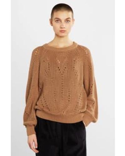 Dedicated Ockelbo Pointelle Knit Sweater - Marrone
