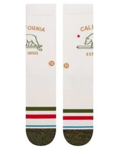 Stance California Republic Sock - White