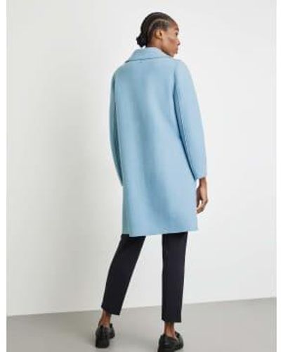 Gerry Weber Coat With And Lapel Collar - Blu