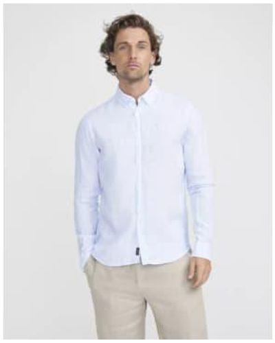 Holebrook Markus Narrow Stripe Shirt - White