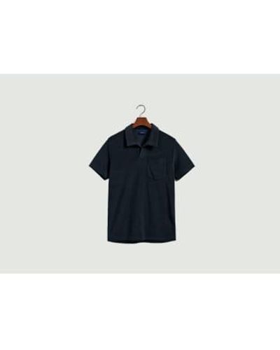 GANT Terry Cloth Polo Shirt 2 - Blu