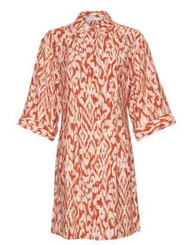 Moss Copenhagen Orlena Ladonna 34 Shirt Dress Aop - Rosa