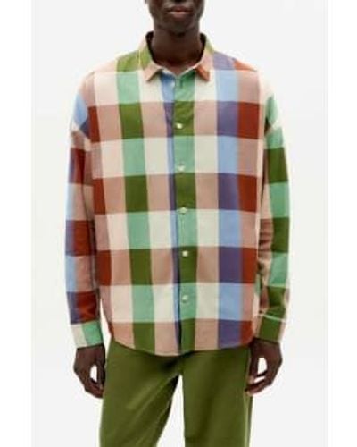 Thinking Mu Colourful Haru Shirt Multi / S - Green