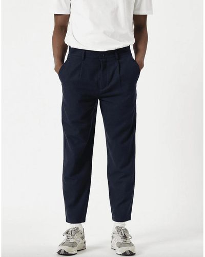 Minimum Bertilo 3201 Casual Pants Navy Blazer Melange - Blu