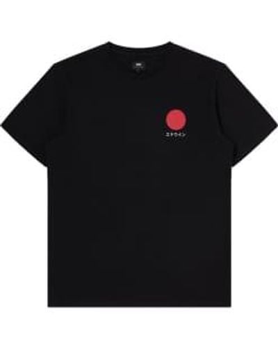 Edwin Japanisches sonnent-shirt schwarz