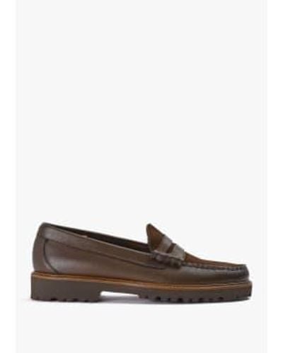 G.H. Bass & Co. Gh Bass And Co Mens Weejun 90 Larson Soft Penny Loafers In Chocolate - Marrone