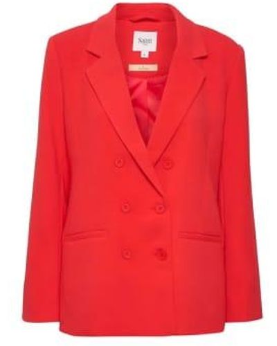 Saint Tropez Torry Blazer Hibiscus Xxl - Red