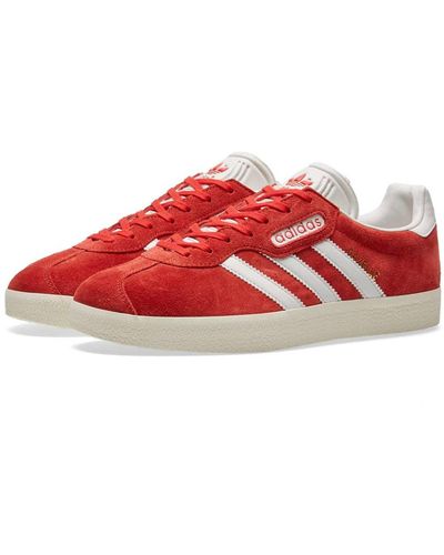 Red Adidas Gazelle Shoes for Men - Up to 40% off | Lyst