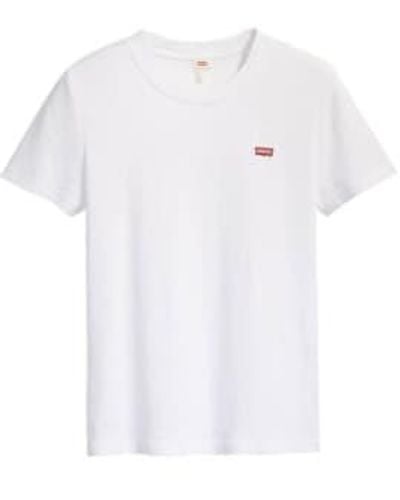 Levi's Camiseta hombres 56605 + - Blanco