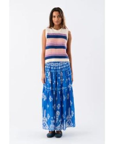 Every Thing We Wear Lollys Laundry Sunsetll Maxi Skirt - Blue