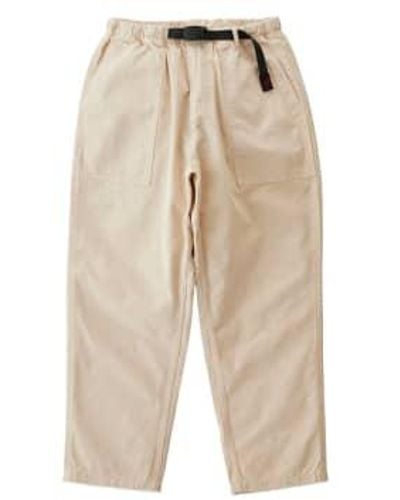 Gramicci Loose Tapered Cropped Pants - Natural