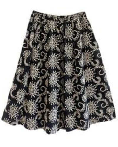 Jovonna London Embroidered Harrison Skirt L - Black
