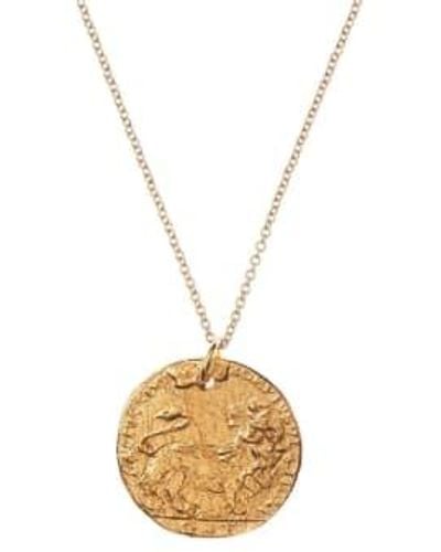 Alighieri The Medium Leone Necklace Plated - Metallic