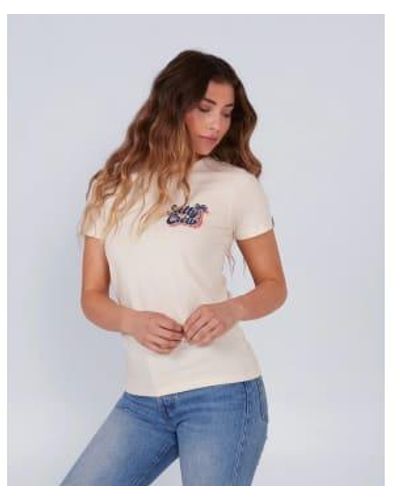 Salty Crew T-shirt Crème Femme Xs - Multicolour