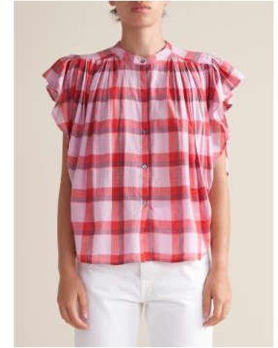 Bellerose Chaos Check Blouse 0 - Red
