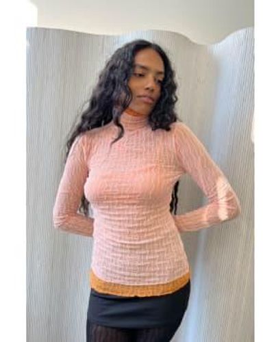 Find Me Now Ross Mesh Top Blush - Grigio