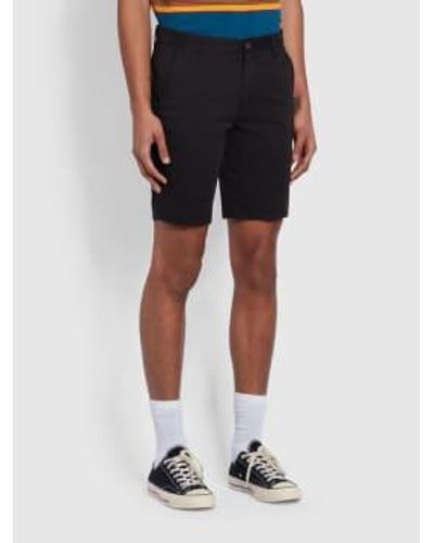 Farah Hawk bio coton chino short - Noir