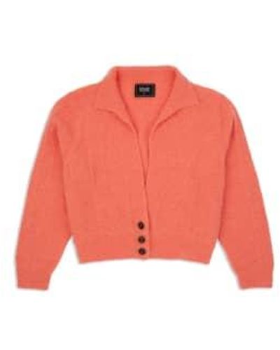 Lowie Lacy Cardigan Peach - Red