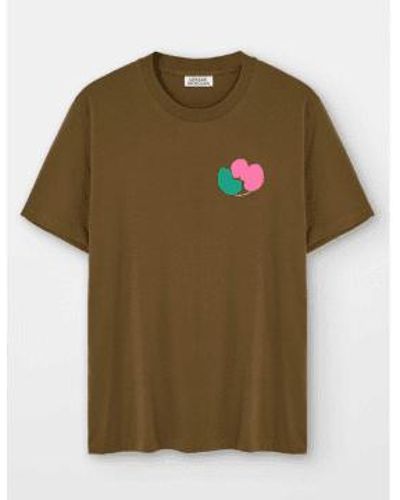 Loreak Chewing Dot T-shirt M - Green