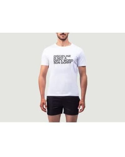 Ron Dorff T-Shirt Disziplin - Weiß