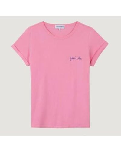 Maison Labiche Lollipop rose bonne ambiance t-shirt