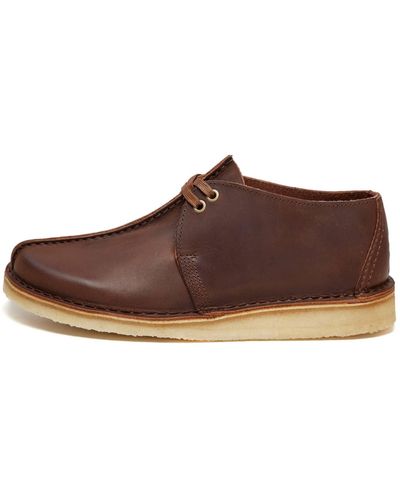 Clarks Beeswax Desert Trek Shoes - Brown