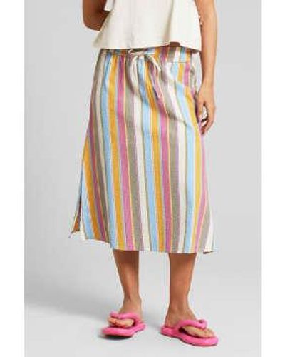 Dedicated Multi Klippan Club Stripe Skirt / S - Multicolour