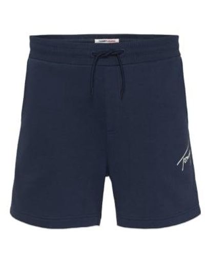 Tommy Hilfiger Jeans Signature Jogger Shorts Twilight Navy - Blu
