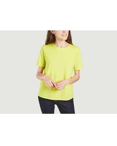Majestic Filatures Camiseta viscosa fluorescente - Amarillo