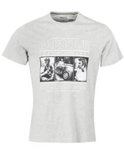 Barbour International Smq Reel T-shirt Marl - White