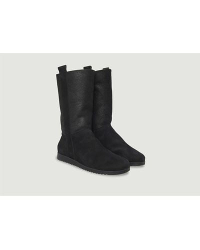 Arche Baokow Lined Leather High Boots - Black