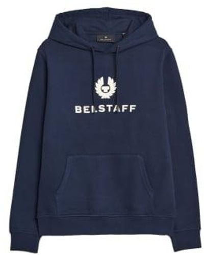 Belstaff Signature hoodie dark ink - Blu