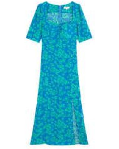 Suncoo Crista Dress In Lagon - Blu