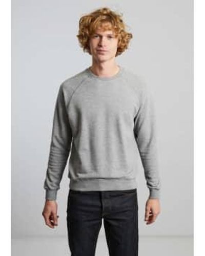 L'Exception Paris Heather Organic Cotton Sweatshirt S - Grey