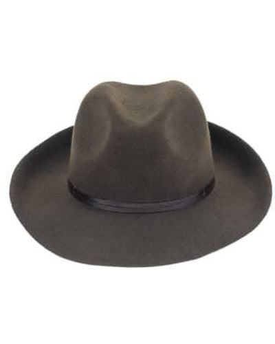 Travaux En Cours Felt Fedora Hat Loden 58 - Brown