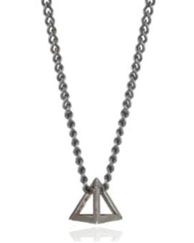 Rachel Entwistle Tetra Mini Pendant Silver / 18" - Metallic